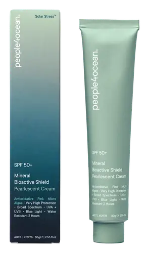 people4ocean SPF 50+ Mineral Bioactive Shield Pearlescent Cream