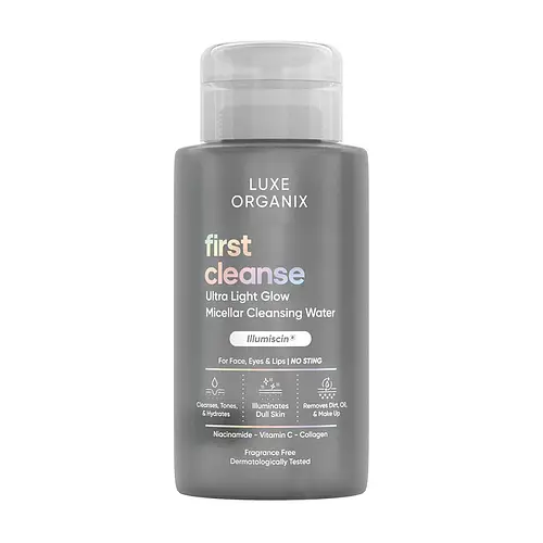Luxe Organix First Cleanse Ultra Light Glow Micellar Cleansing Water