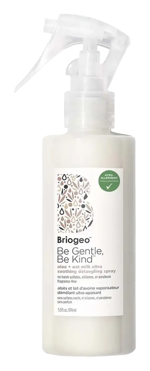 BrioGeo Be Gentle, Be Kind Aloe + Oat Milk Ultra Soothing Fragrance-Free Detangler