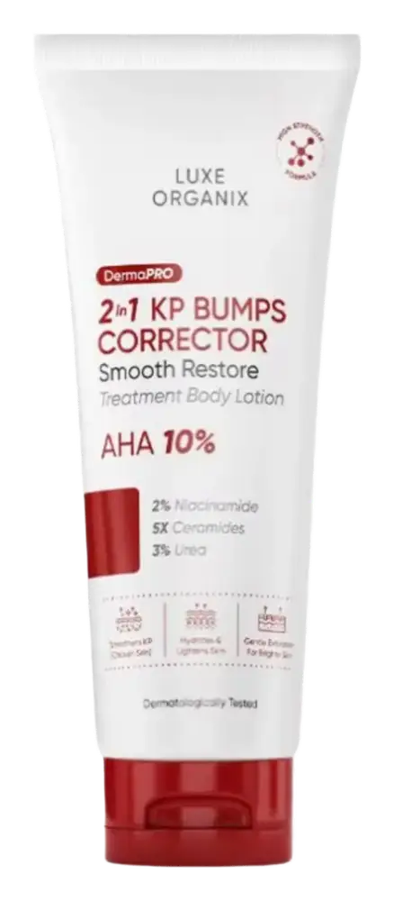 Luxe Organix DermaPro 2In1 KP Bumps Corrector Smooth Restore Treatment Body Lotion
