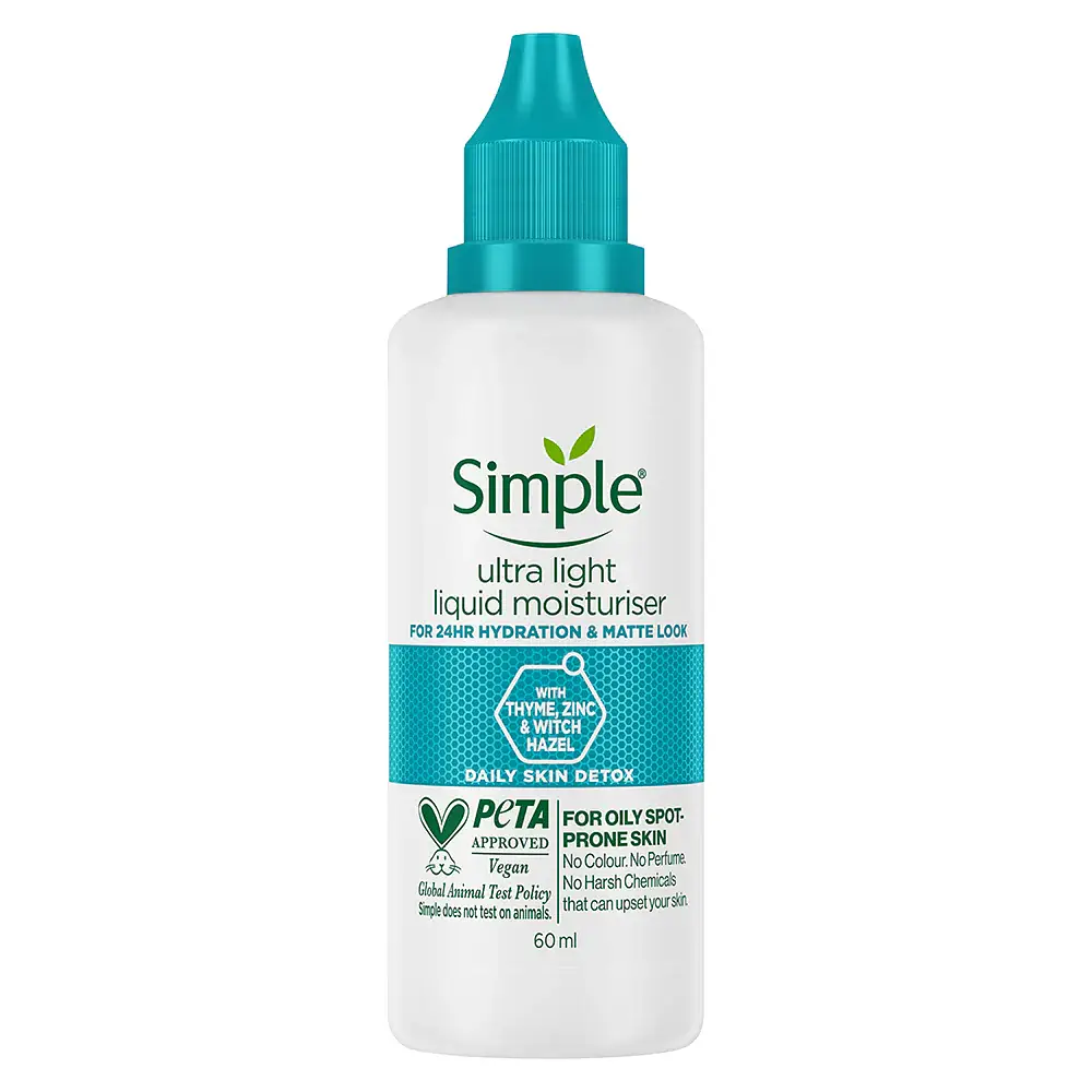 Simple Skincare Daily Skin Detox Ultra-Light Liquid Moisturiser India