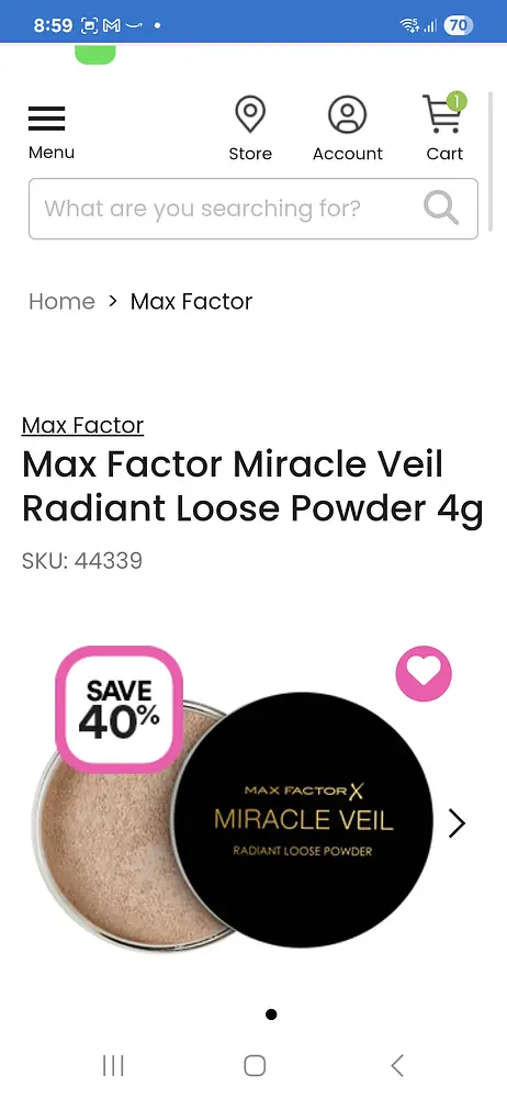 Max Factor X Miracle Veil Radiant Loose Powder