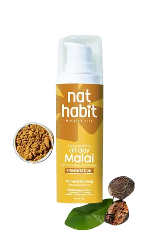 Nat Habit 48H Fresh Whipped All-Day Malai Moisturizer Pigmentation Control