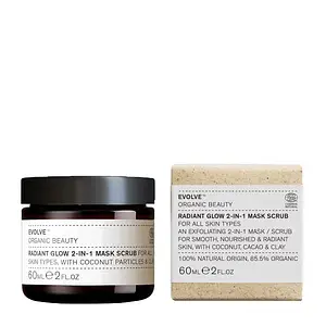Evolve Organic Beauty Radiant Glow 2-In-1 Mask Scrub