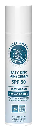 Reef Safe Baby Zinc Sunscreen SPF50 Clear