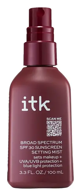 itk Broad Spectrum SPF 30 Sunscreen Setting Mist