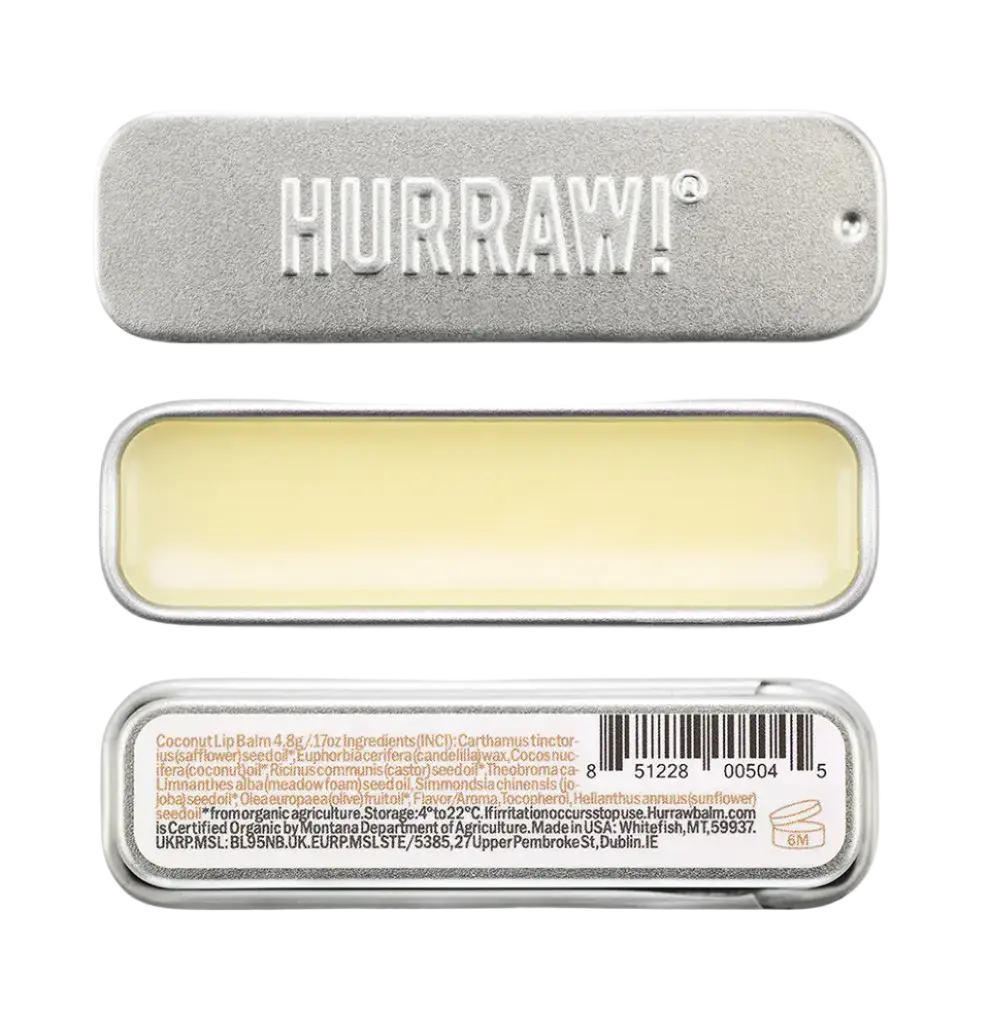 Hurraw! Slider Tin Lip Balm Coconut