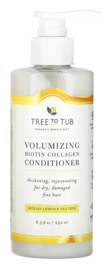 Tree to Tub Volumizing Biotin Collagen Conditioner Sicilian Lemon & Tea Tree