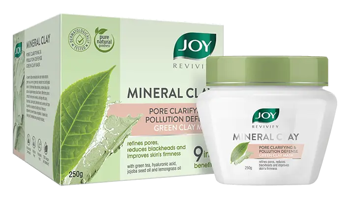 Joy Beautiful By Nature Revivify Green Clay Pore Minimizing & Pollution Defence Mask