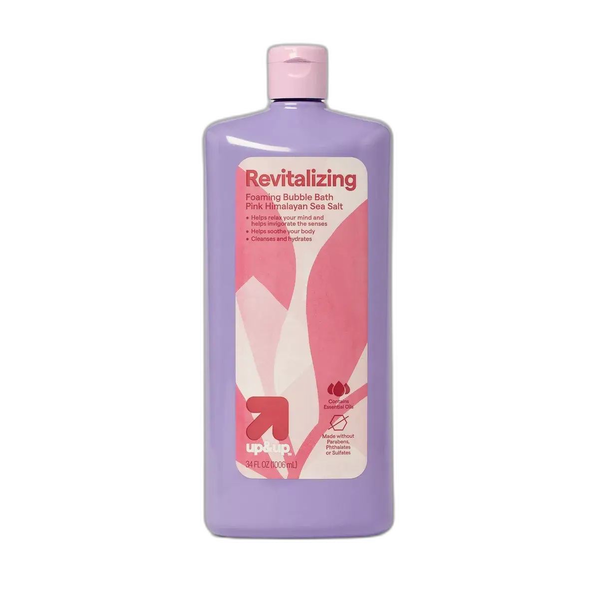 up&up Revitalizing Foaming Bubble Bath Pink Himalayan Sea Salt