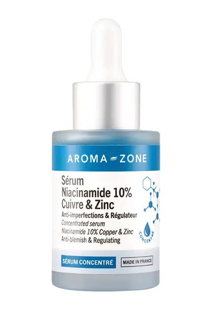 Aroma-Zone Sérum Visage Concentré Niacinamide 10%, Cuivre & Zinc