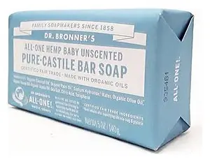 Dr. Bronner's Pure Castille Bar Soap Baby (Unscented)