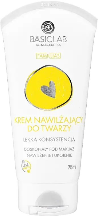 BasicLab Krem Nawilżający Do Twarzy, Lekka Konsystencja