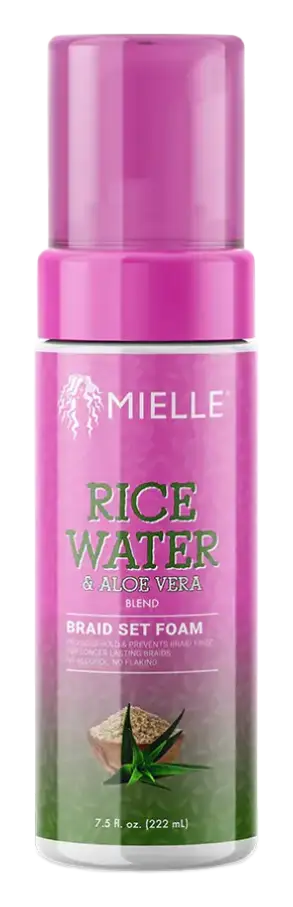 Mielle Organics Rice Water And Aloe Vera Braid Set Foam