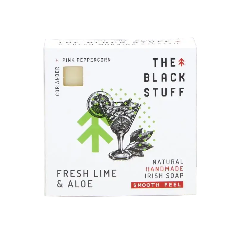 The Black Stuff Fresh Lime & Aloe Natural Handmade Irish Soap