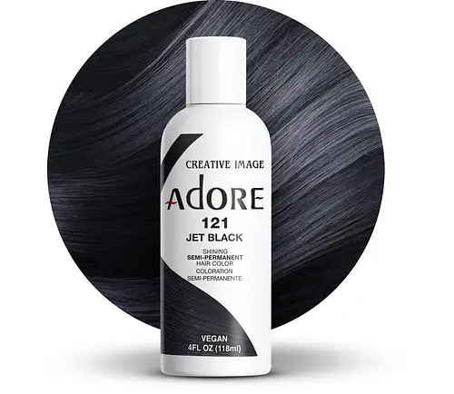 Adore Semi Permanent Hair Color 121 Jet Black