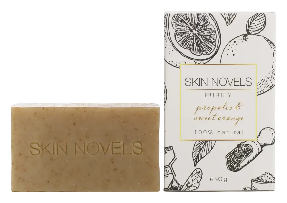 Skin Novels Purify Propolis & Sweet Orange Natural Soap