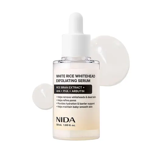 Nida White Rice Whitehead Exfoliating Serum