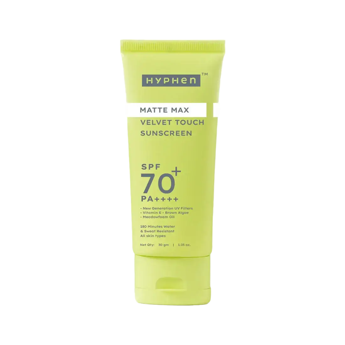 hyphen Matte Max Velvet Touch Sunscreen SPF 70+