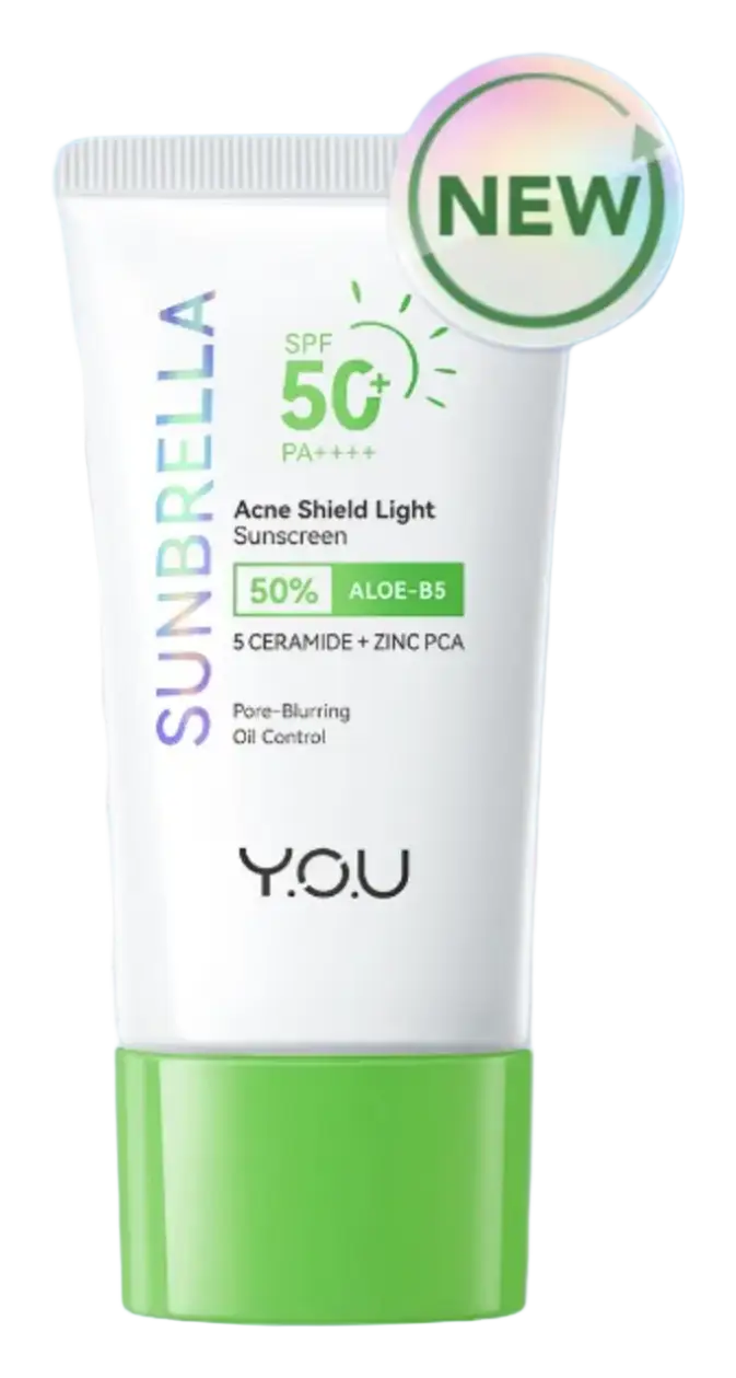 Y.O.U Sunbrella 50% Aloe-B5 Acne Shield Light Sunscreen SPF 50+ PA++++