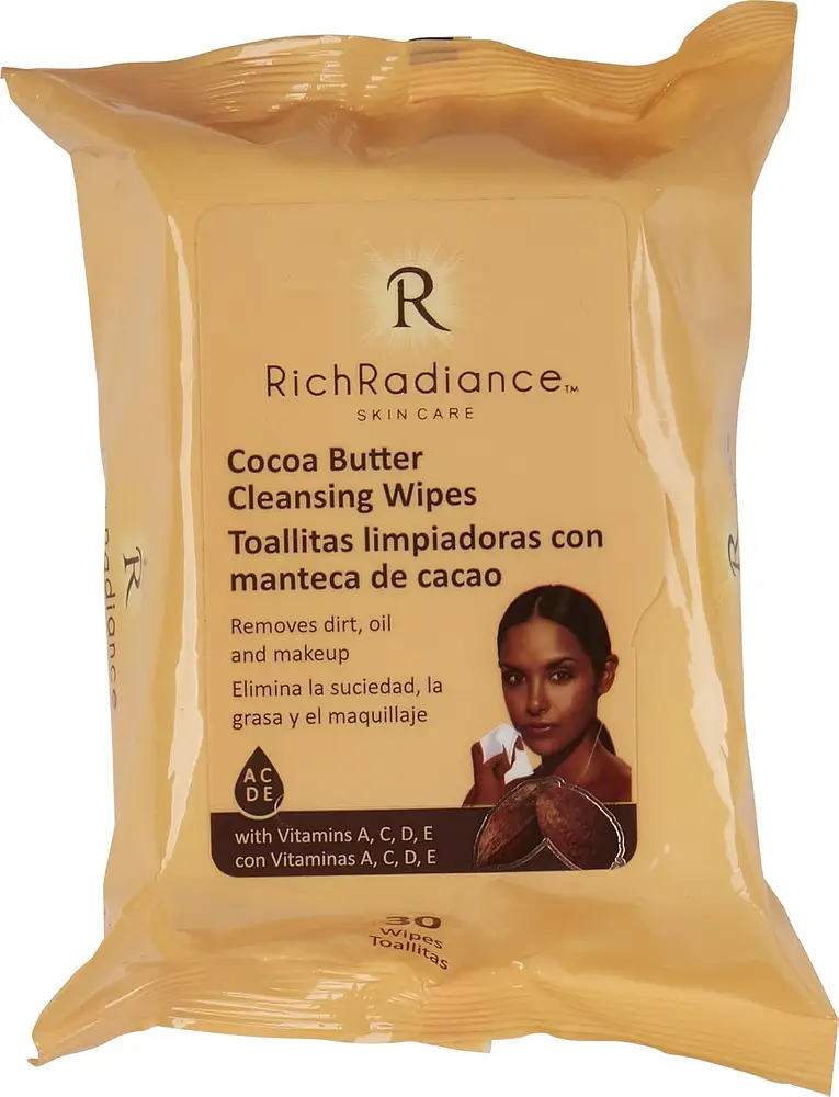 Rich Radiance Skincare Cocoa Butter Cleansing Wipes