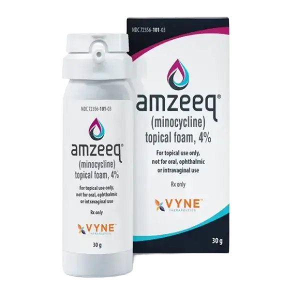 Amzeeq (Minocycline) Topical Foam, 4%