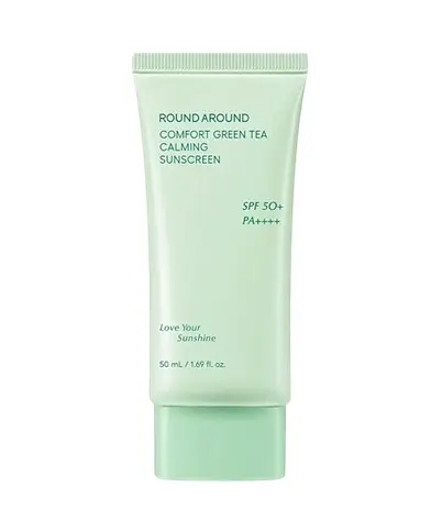 ROUND A'ROUND Comfort Green Tea Calming Sunscreen