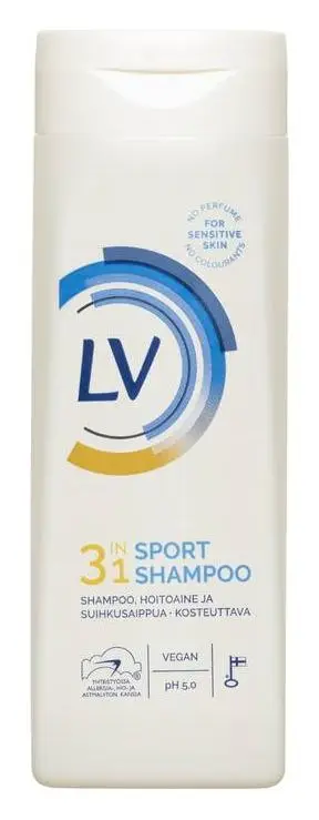 LV 3-in-1 Sport Shampoo Conditioner Shower Wash