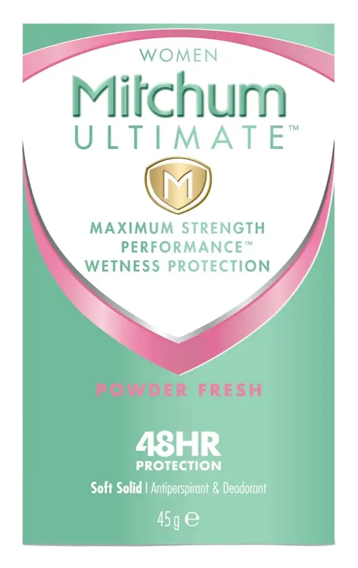 Mitchum Ultimate Women 48Hr Protection Soft Solid Powder Fresh
