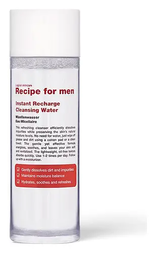 Recipe For men Instant Recharge Cleansing Water