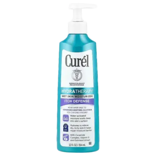 Curel Hydra Therapy Itch Defense Wet Skin Moisturizer Lotion