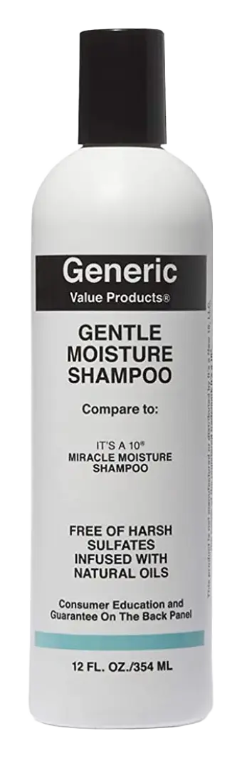 Generic Value Products Gentle Moisture Shampoo Compare to It's a 10 Miracle Moisture Shampoo