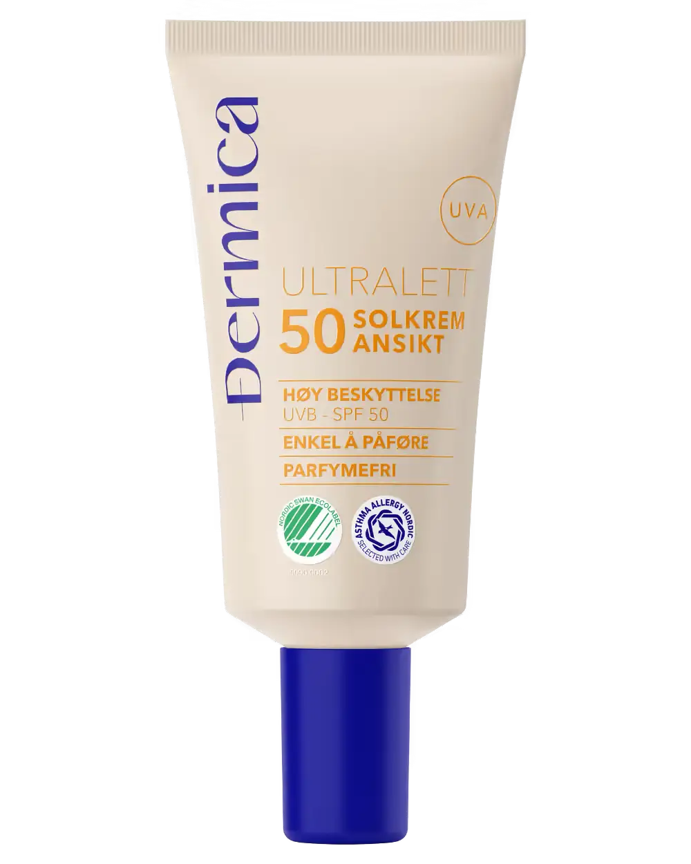 Dermica Ultralett Solkrem Ansikt SPF 50