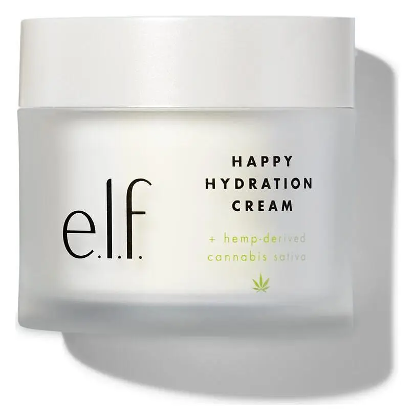 e.l.f. cosmetics Happy Hydration Cream + hemp-derived Cannabis Sativa Seed Oil
