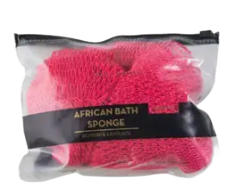 Bellanomi African Exfoliating Net Sponge Camelia Pink