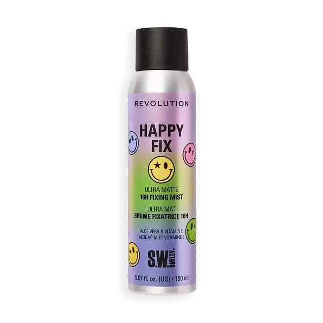 Revolution Beauty S.W.Smiley Happy Fix Ultra Matte 16H Fixing Mist
