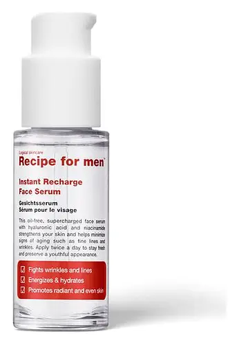 Recipe For men Instant Recharge Face Serum