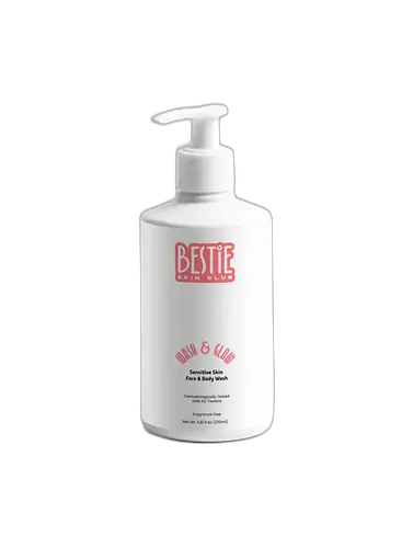 Bestie Skin Club Wash & Glow Sensitive Skin Face & Body Cleanser