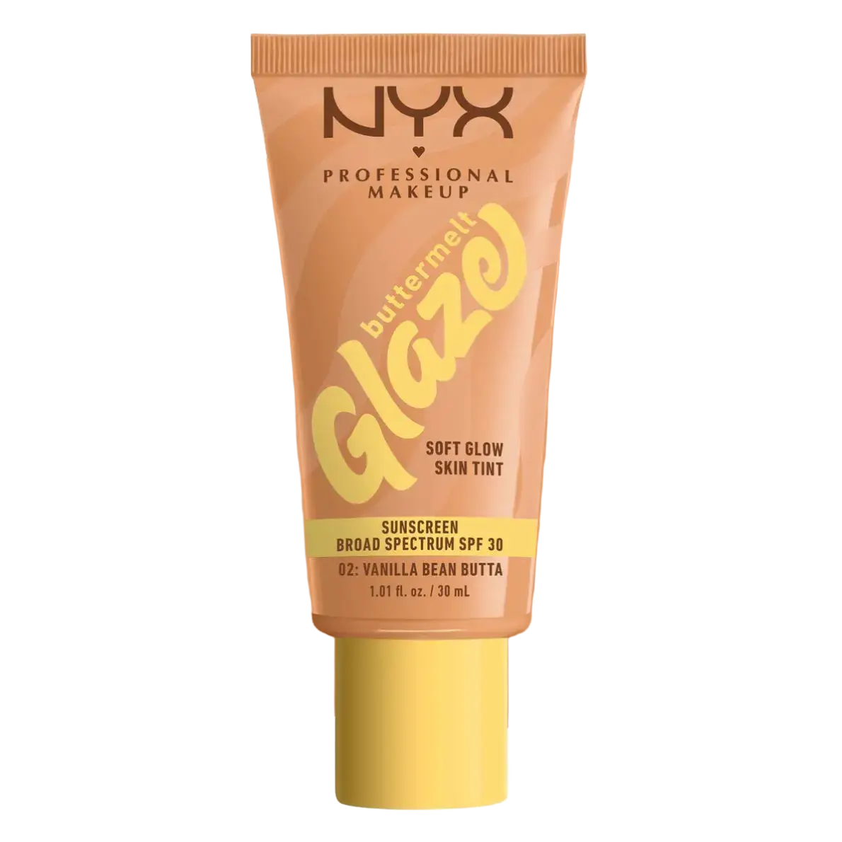 NYX Cosmetics Buttermelt Glaze Soft Glow Skin Tint SPF 30 02 Vanilla Bean Butta