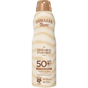 Hawaiian Tropic Hydrating Protection Sunscreen Spray SPF 50 UVA + UVB Protection