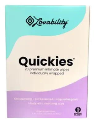 Lovability Quickies Intimate Wipes