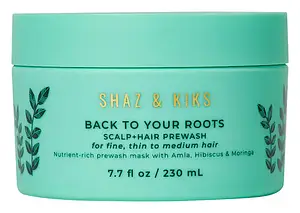 Shaz & Kiks Scalp & Hair Prewash Mask for Fine, Thin or Medium Hair