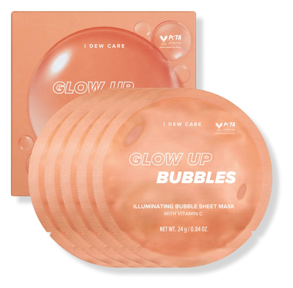I Dew Care Glow Up Bubbles Illuminating Bubbling Sheet Mask