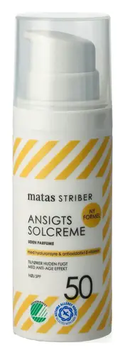 Matas Striber Ansigtssolcreme SPF 50 Uden Parfume