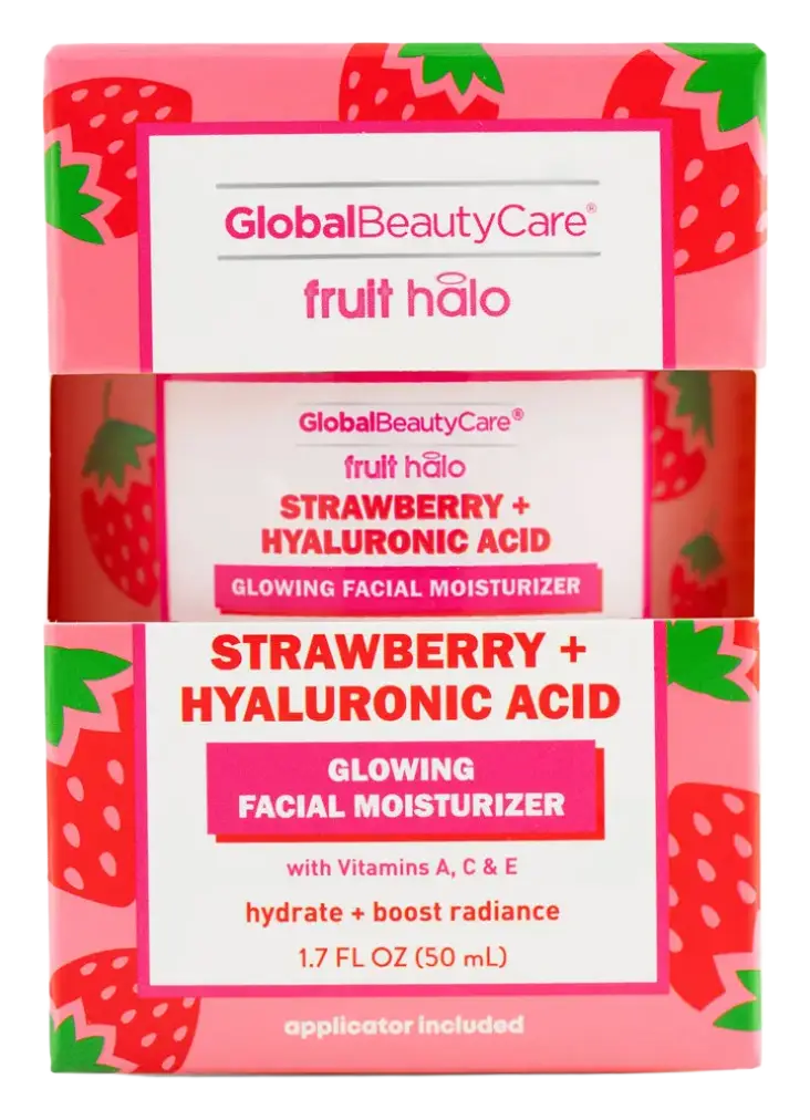 Global Beauty Care Strawberry + Hyaluronic Acid Glowing Facial Moisturizer