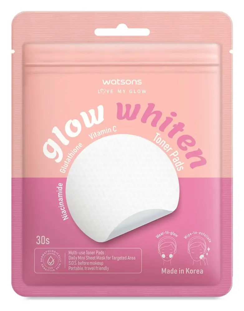 Watsons Glow Whiten Toner Pads