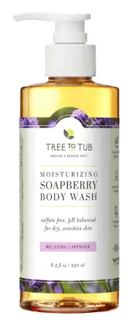 Tree to Tub Moisturizing Soapberry Body Wash Relaxing Lavender