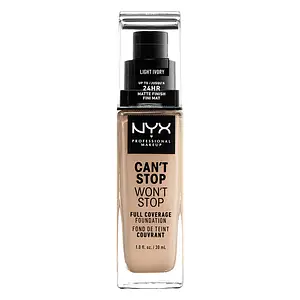 NYX Cosmetics Can't Stop Won't Stop Full Coverage Foundation 04 Light Ivory