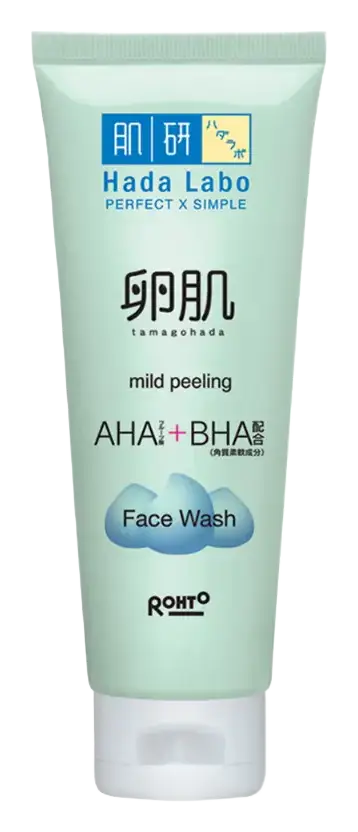 Hada Labo Tamagohada Mild Peeling AHA+BHA Face Wash