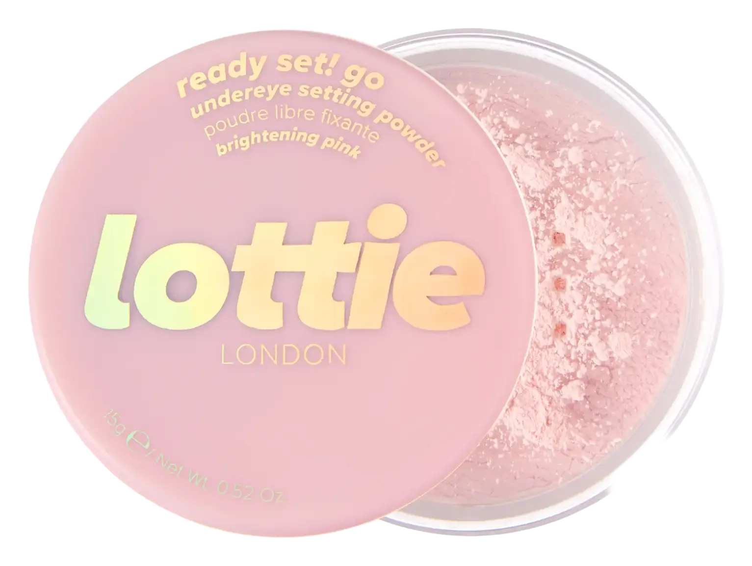 Lottie London Ready Set! Go Setting Powder Brightening pink